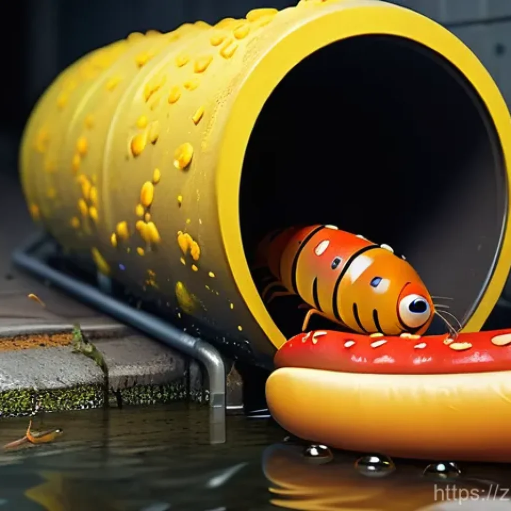 라바 캐릭터 개발 스토리 - **Prompt 1: Sewer Snack Scramble**
A vibrant, high-definition 3D animated image featuring Red an...