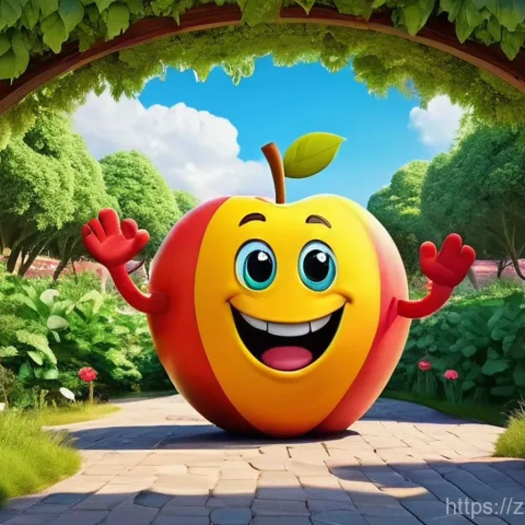 라바 테마파크 위치와 특징 - **Whimsical "Larva" Park Entrance:** A brightly colored, fantastical theme park entrance. The main a...