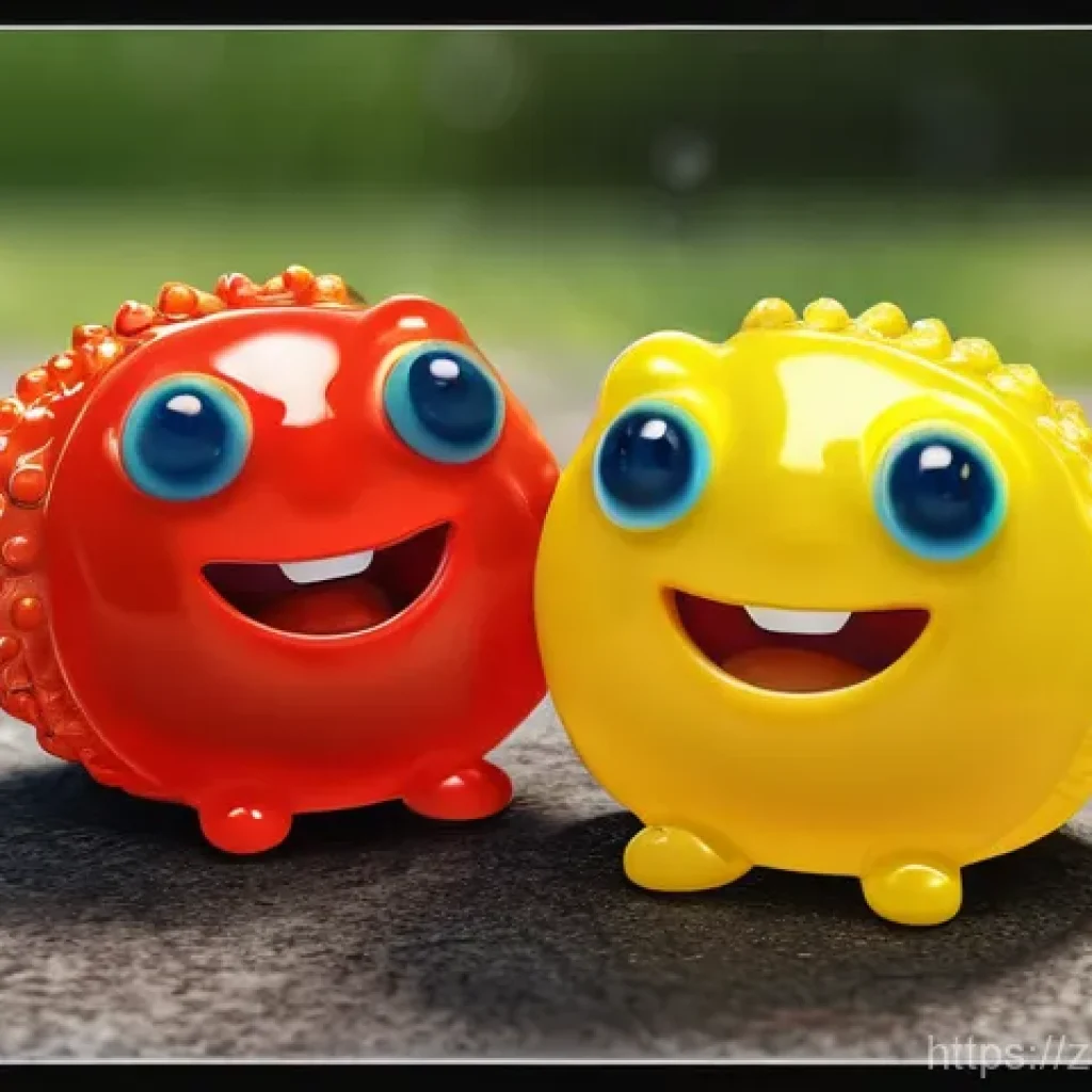 라바가 포함된 한국 애니메이션 역사 - **Prompt for *Larva (爆笑虫子)***:
A whimsical and highly detailed 3D animation still featuring the ...