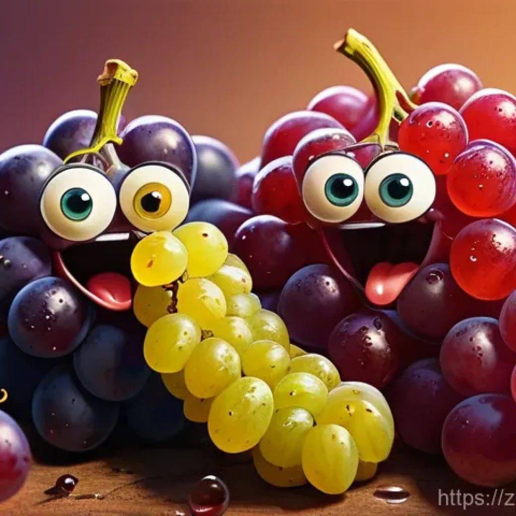 라바 애니메이션의 유머 철학 - **Prompt:** A highly detailed, cartoon-style image of two animated larva characters, Red and Yellow,...