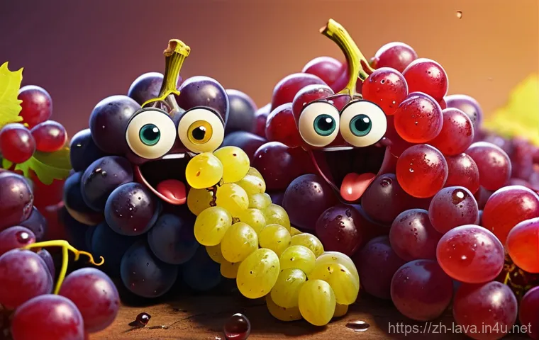 라바 애니메이션의 유머 철학 - **Prompt:** A highly detailed, cartoon-style image of two animated larva characters, Red and Yellow,...
