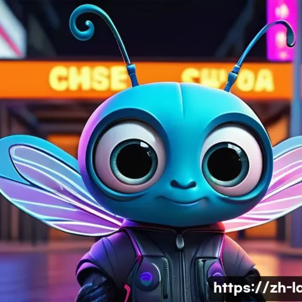 라바와 넷플릭스의 협업 효과 - A vibrant, colorful animation scene featuring a small, cute insect character with a highly expressiv...