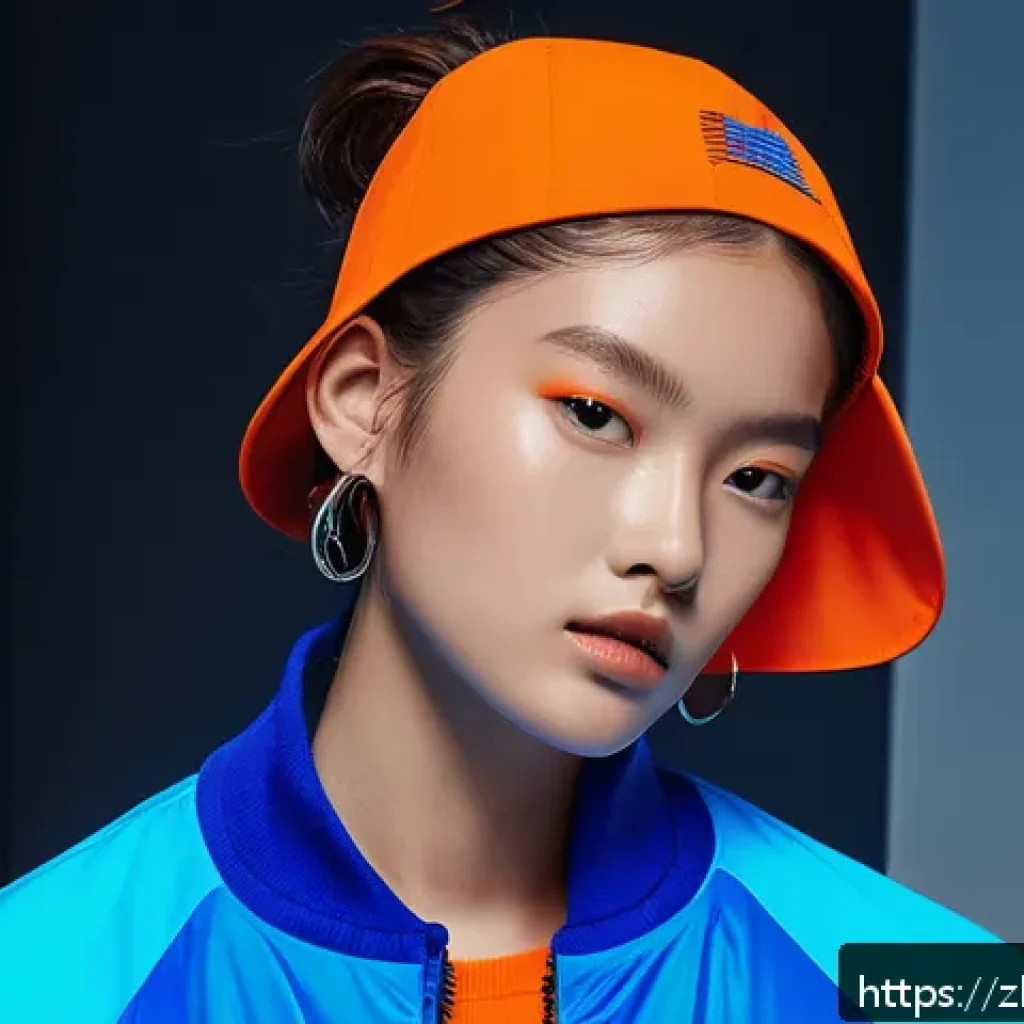 라바와 협업한 브랜드 캠페인 - A modern streetwear jacket combining sporty and vintage elements, featuring lightweight, breathable ...